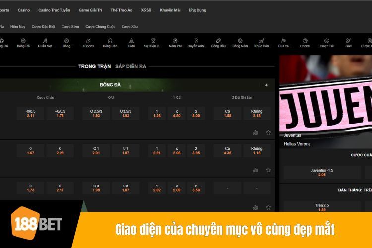 Giao diện của chuyên mục vô cùng đẹp mắt
